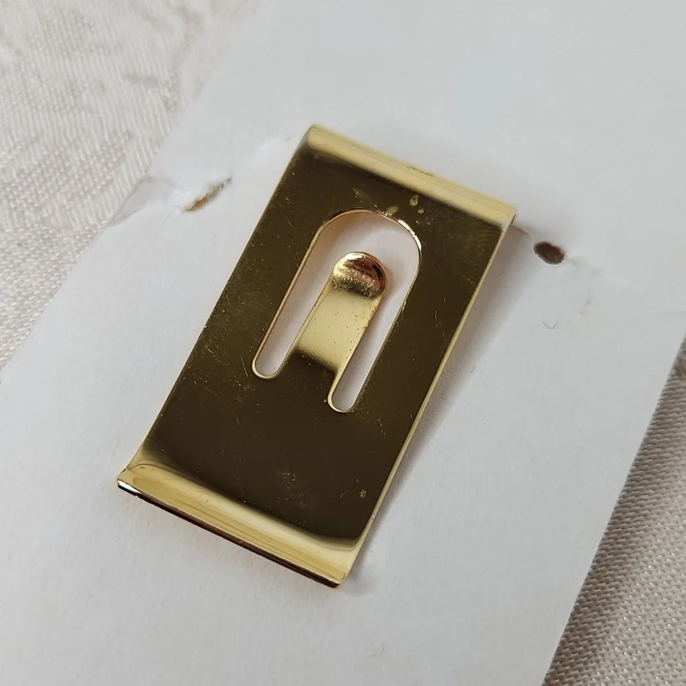 Mirage Las Vegas brass gold money clip $100 simulated poker chip